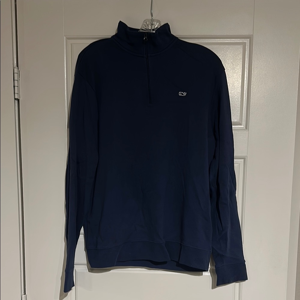 Medium Navy Vineyard Vines Cotton Quarterzip